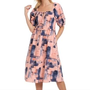 041 - Women's Puff Short Sleeve Dress | Universal Thread™ | Small